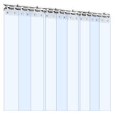 VEVOR Clear PVC Strip Curtain, 84 in Height x 36 in Width x 0.08 in Thickness, 6 PCS Walk in Freezer Cooler Curtain Strips, Thermal Insulating Plastic Door Strips for Warehouse, Freezer, Garage Doors