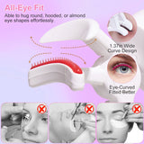 Heated Eyelash Curler Electric USB Rechargeable Eyelash Curler Anti-Burn Compact with Comb Heat up Fast Within 8S for All Eye Shapes for Women Make Up Gift Travel Valentine Mother Day