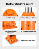 VEVOR Hydraulic Bottle Jack, 20 Ton (44092 lbs) Capacity, 8.9-17.1 Inch Lifting Range, Heavy Duty Welded Bottle Jack for Car, SUV, Pickup, Auto Repair, House Lift and Agricultural Equipment, Orange