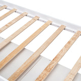 Twin Size Platform Storage Bed Solid Wood Bed with 6 Drawers