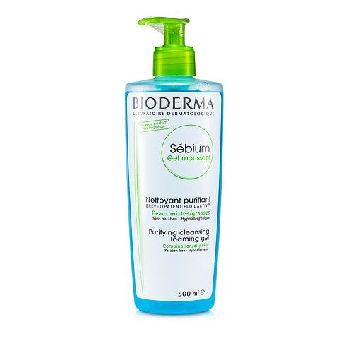 Bioderma by Bioderma Sebium Purifying and Foaming Cleansing Gel - For Combination/Oily Skin (With Pump) --500ml/16.7oz