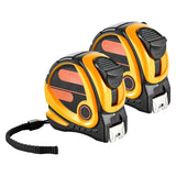 VEVOR 2 Packs Tape Measure 25 ft Length, Measuring Tape with Retractable, Imperial and Metric ft/m Dual-Scale & ABS Case & Easy Read Steel Measurement Tool,for Outdoor,Decoration