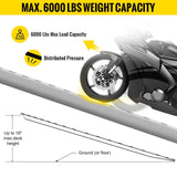 VEVOR 60\'\' X 12\'\' Aluminum Trailer Ramps 6000LBS Total Beavertail Hook End 1 Pair 2 Ramps