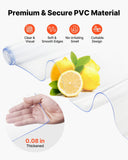 VEVOR Clear PVC Strip Curtain, 84 in Height x 36 in Width x 0.08 in Thickness, 6 PCS Walk in Freezer Cooler Curtain Strips, Thermal Insulating Plastic Door Strips for Warehouse, Freezer, Garage Doors
