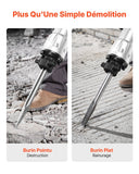 VEVOR Demolition Jack Hammer, 3500W Jack Hammer Concrete Breaker, 1900 BPM Heavy Duty Electric Jack Hammer, 2pcs Chisel with Gloves & 360 Celsius Swiveling Front Handle