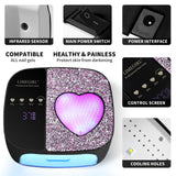 LimeGirl Cordless Nail Dryer for Gel Polish, UV LED Nail Lamp with Fast Curing UV Light & 4 Timer Settings, Portable Rechargeable Gel Lamp Nail Art Tool for Manicure Pedicure at Home & Salon