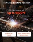 VEVOR Carbon Felt Welding Blankets, 2-Pack 20" x 36" Flame Retardant Welding Blanket, Up to 1800 Fahrenheit Heat Resistant Safety Protection Blanket, 3.5mm Thickened Mat Pad