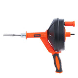 VEVOR Drain Auger 25Ft, Plumbing Snake with Drill Attachment, Plumbers Snake Drain Clog Remover for Kitchen Bathroom Shower Sink with Protective Hose and Gloves