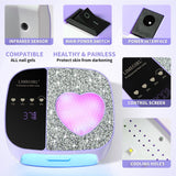 LimeGirl Cordless Nail Dryer for Gel Polish, UV LED Nail Lamp with Fast Curing UV Light & 4 Timer Settings, Portable Rechargeable Gel Lamp Nail Art Tool for Manicure Pedicure at Home & Salon