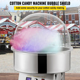 VEVOR 20.5" Diameter Candy Floss Cover for Candy Floss Maker Machine 52cm Dome Shield Cover of Commercial Candyfloss Machine Dome Cover Shield Cover (Cover Only)