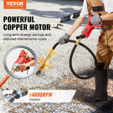 VEVOR Handheld Concrete Vibrator, 800W Electric Vibrator 13000 VPM, Electric Concrete Vibrating Tool With 6.6ft / 2m Shaft Rod, Portable Pencil Cement Vibrator Remove Air Bubble and Mix Concrete