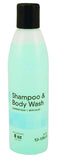 Skin and Hair Cleanser 8 oz. Case of 48 Shampoo & Body Wash with Lanolin, Aloe Vera and collagen. Skin care solution for showers or baths. Natural conditioners & Pleasant Summer Rain Scent.