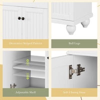 24" Modern Sleek Bathroom Vanity Elegant Ceramic Sink with Solid Wood Frame, Adjustable Shelf