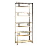 VEVOR Plant Shelf with Grow Light, 5-Tier Indoor Plant Stand, 71 in Tall Plants Display Rack with Wheels & 4/9/14H Timer, 80W T5 LED Full Spectrum Grow Lights, Flower Pot Holder for Seed Starting