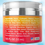 Retinol Cream for Face Collagen and Retinol Moisturizer with Hyaluronic Acid Day Night Anti Aging Retinol Face Moisturizer for Women Men Collagen Cream for Face Reduces Wrinkles Dryness 1.85 Oz