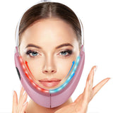 Current color light beauty face-lifting instrument intelligent voice broadcast massage hot compress lift V-shaped face-lift