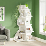 Contemporary Wall Corner Bookcase - Organize Your Books and Decor Elegantly in Small Spaces