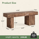 Solid wood entrance benches, farmhouse entrance chairs, and indoor bed end benches can be used in living rooms, bedrooms, and corridors