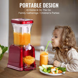 VEVOR Slushy Machine for Home, 32oz Tank Home-use Margarita Machine, Smoothie Frozen Drink Maker with Food-grade Materials, Slushie Machine for Home DIY, Kids' Parties, Red