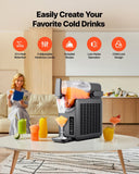 VEVOR Slushie Machine, 2.6L/88oz No Ice Needed Slushy Machine for Home, Frozen Drink Maker with 5 Preset Programs, Margarita Machine with Self-Cleaning, Frozen Margaritas, Frappés, Milkshake & More