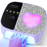 LimeGirl Cordless Nail Dryer for Gel Polish, UV LED Nail Lamp with Fast Curing UV Light & 4 Timer Settings, Portable Rechargeable Gel Lamp Nail Art Tool for Manicure Pedicure at Home & Salon