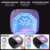 LimeGirl Cordless Nail Dryer for Gel Polish, UV LED Nail Lamp with Fast Curing UV Light & 4 Timer Settings, Portable Rechargeable Gel Lamp Nail Art Tool for Manicure Pedicure at Home & Salon