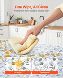 VEVOR Drawer and Shelf Liner for Kitchen Cabinet, Non-Adhesive Non-Slip Thick Refrigerator Liners, Waterproof Shelf Paper, Cupboard Bathroom Drawer Mats, PVC Fridge Lining for Shelves, Floral, 23 FT