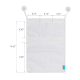 Bath Toy Organisers Set of 2 Large Size 14.16 x 19.67 in and 15.75 x 19.68 in Storage Net Bags for Baby Bathtub Toys 4 Strong Suction Cups Bathroom Shower Caddy Holder Multi Use for Kids Toddlers
