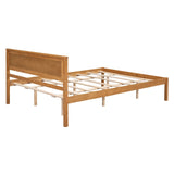 Platform Bed Frame with Headboard , Wood Slat Support , No Box Spring Needed ,Queen