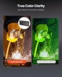VEVOR Auto Darkening Welding Lens 4.25" x 2", Shade 10 True Color Welding Lens with Dual Arc Sensors & Gold Coating, Compatible with Most Welding Helmets for TIG, MIG, MMA, ARC Applications