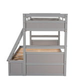 Twin over Full Bunk Bed with Storage