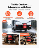VEVOR Metal Fuel Container, 5.3 Gallon, Fuel Jerry Can with Spout and Comfort Handle, 6 L/min Max Flow Rate, Leakproof & Corrosion-resistant Metal Gas Tank Most Cars Motorcycle ATV UTV, Red, 2 Packs