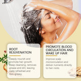 OUHOE Dark Hair Shampoo nourishes hair roots and improves dry and frizzy hair at the end