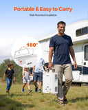 VEVOR Portable Propane Water Heater, 6L Tankless Outdoor Water Heater, 41000 BTU 1.58 GPM Instant Hot Water, with Accessory Set + Regulator for RV Camping Trips Cabins Barns