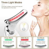 Facial Massager Neck Facial Beauty Device 3 Color EMS Microcurrent Skin Rejuvenation Massagers Lifting Tighten Skin Care Tool Anti Wrinkle Double Chin Remover