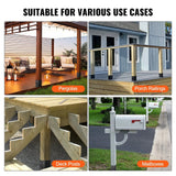 VEVOR 10 Pack 4x4 Post Base Brackets Heavy Duty Wood Post Fence Post Anchor
