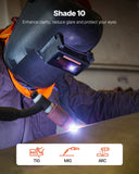 VEVOR Auto Darkening Welding Lens 4.25" x 2", Shade 10 True Color Welding Lens with Dual Arc Sensors & Gold Coating, Compatible with Most Welding Helmets for TIG, MIG, MMA, ARC Applications