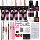 Manicure Set Poly Extension Nail Kit Gel Nails Complete Kit Gel For Extension Semi Permanent UV Varnish Kit Nail Tools Sets