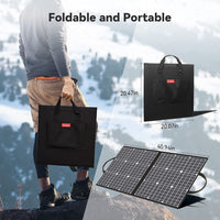 GOFORT 330W Portable Power Station;  299Wh Solar Generator Backup Power Compatible with 100W 18V Portable Solar Panel;  Foldable Solar Charger with USB;  18V D C;  QC 3.0 Output