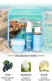 3pcs Set SOLO EN Body&Hair Fragrance Mist Perfume&Bubble Bath&Body Butter Travel Box for Men And Women, 4 Different Flavor Gift Box, Dating, Long-lasting Scent