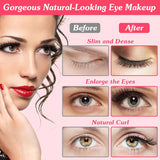 2 In 1 Clip Comb Heated Eyelash Curler Electric Mini Lash Curler Natural Eye Lash Makeup Tool with 3 Temp Settings 15Mins Shutdown