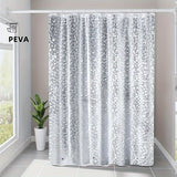 Clear Pebble Shower Curtain Liner 3D Transparent EVA Bathroom Curtain Liner Plastic Waterproof Shower Partition 71x71 Inches with Grommet Eyelets and 3 Weighted Magnets for Bathtub or Stall