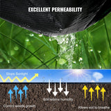 VEVOR Weed Control Fabric 6ft x 300ft - Geo Textile Fabric Heavy Duty - Woven Ground Cover for Commercial Greenhouse, Yard, Garden Barrier Cloth Blocker Mat