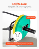 VEVOR Trap Bar Hex Bar, 2-Inch Hex Barbell, 500 LBS Capacity Shrug Bars, Weightlifting and Strength Training Equipment, Home Gym for Squats, Deadlifts, Shoulder Presses, Black