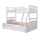 Twin over Full Bunk Bed with Storage