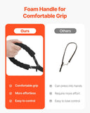 VEVOR Rope Dog Leash, 6ft Heavy Duty Dog Leash with Comfortable Padded Handle, Strong Nylon Thick Leash with Reflective Threads, Dog walking and Training Leash, for Medium Large Dogs (1/2 in, Black)