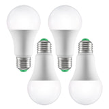 VEVOR Smart Light Bulbs, 4-Pack, 9W Multicolor LED Bulbs, 800 Lumens with Smart Control Compatibility for Vera, Google Assistant, Amazon Alexa, iOS, Android, RGB Color Changing