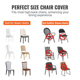 VEVOR Stretch Spandex Folding Chair Covers, Universal Fitted Chair Cover, Removable Washable Protective Slipcovers, for Wedding, Holiday, Banquet, Party, Celebration, Dining (100PCS Beige)