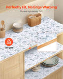 VEVOR Drawer and Shelf Liner for Kitchen Cabinet, Non-Adhesive Non-Slip Thick Refrigerator Liners, Waterproof Shelf Paper, Cupboard Bathroom Drawer Mats, PVC Fridge Lining for Shelves, Floral, 23 FT