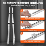 VEVOR Linear Guide Rail Set, SBR16 2000mm, 2 PCS 78.7 in/2000 mm SBR16 Guide Rails and 4 PCS SBR16UU Slide Blocks, Linear Rails and Bearings Kit for Automated Machines DIY Project CNC Router Machines